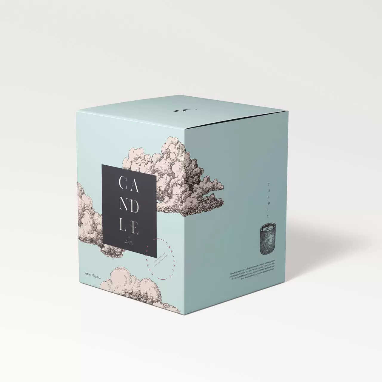  Baskılı Mum Kutuları 